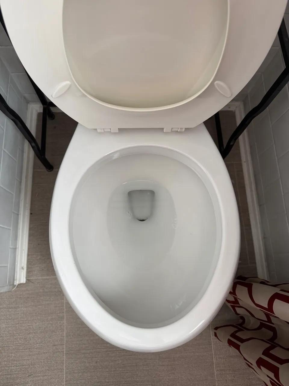 Cleaned toilet in a tiled bathroom in Ephrata, PA